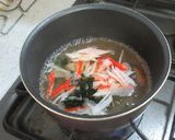 オッサンのカニカマ味噌汁作り方1写真