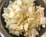 キャベツと油揚げの白だし煮作り方1写真
