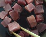 まぐろのルーロー飯作り方1写真