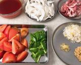 ♪トマトと豚肉のチリソース♪作り方1写真