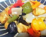 野菜&鶏唐揚げの黒酢あん作り方6写真