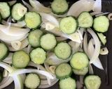 夏野菜サバ缶カレーパン粉焼き作り方1写真