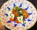 トマトとモッツァレラの胡麻和え(肴)作り方3写真