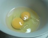 トマトと卵の甘味噌和え作り方1写真