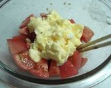 トマトと卵の甘味噌和え作り方9写真