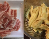 豚バラ肉と油揚げと玉ねぎのXO醤炒め作り方1写真