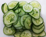 減塩！きゅうりと刺身わかめの酢の物作り方1写真