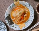 圧力鍋で鶏肉と野菜のケチャップ煮込スープ作り方8写真