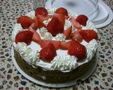 基本のバースデイスポンジケーキココア味作り方14写真
