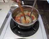 トマトのお味噌汁作り方4写真