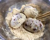 もち麦　蒸し小豆入りのきなこおはぎ作り方4写真