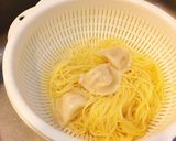 麺つゆでトマトアボカドえび水の冷製パスタ作り方6写真