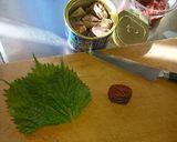イワシの水煮缶でシソ梅チーズ焼き作り方3写真