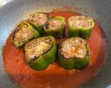 ☆ピーマンの肉詰め〜トマト煮〜☆作り方5写真