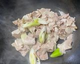 賄い！豚バラの紅生姜焼き高菜チャーハン作り方1写真