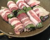 簡単！＊豚バラ梅しそ巻き！作り方2写真