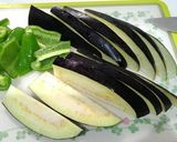 茄子と豚ばらピーマンの味噌炒め作り方1写真