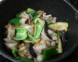 茄子と豚ばらピーマンの味噌炒め作り方5写真