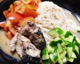 さば缶の胡麻ダレそうめん作り方6写真