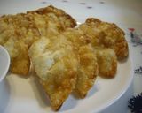 アボカド&生ハムディップ餃子の皮包み揚げ作り方5写真
