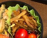 自分弁当・汁なしうどん作り方3写真