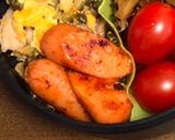 自分弁当・汁なしうどん作り方5写真