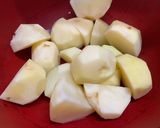 簡単☆塩辛とブルーチーズの焼きポテト作り方1写真