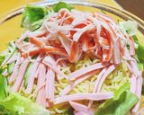 自家製ごまだれ！ ラーメンサラダ作り方4写真