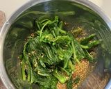 アマランサスの胡麻和え作り方2写真
