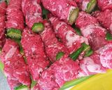お弁当★オクラ牛肉巻き★作り置き★常備菜作り方1写真