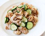 ポリポリ♪【豚とドライきゅうりの香味炒め作り方4写真