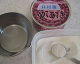 ゆであずき缶で簡単水ようかん作り方1写真