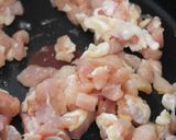 かぼちゃと鶏切り身のしょうが餡仕上げ作り方3写真