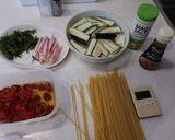 トマトと茄子とベーコンのパスタ作り方2写真