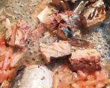 めんつゆだけで鯖水煮缶と紅生姜フレーク作り方2写真