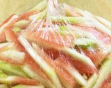 食べなきゃ勿体ない★スイカの皮の塩漬け作り方4写真