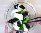 ポン酢で茄子とピーマンのレンジ蒸し作り方5写真