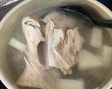 ブリカマ大根とねぎがんもの味噌出汁煮作り方2写真