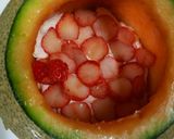 まんまる　まるごとメロンケーキ作り方3写真