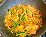 豚バラ肉といろいろ野菜のピリ辛中華炒め作り方8写真