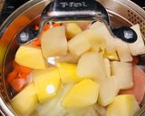 栄養療法 野菜と鮭のmiso soup♡作り方3写真
