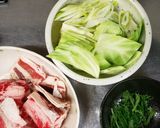 大葉と牛肉と野菜の和風柚子胡椒醤油パスタ作り方2写真