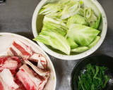 大葉と牛肉と野菜の和風柚子胡椒醤油パスタ作り方2写真