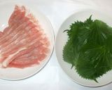 豚肉の大葉しょうゆ焼き♪簡単作り方1写真