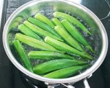 酸っぱくて美味しい♪オクラの梅干し和え☆作り方3写真