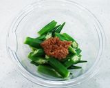 酸っぱくて美味しい♪オクラの梅干し和え☆作り方5写真