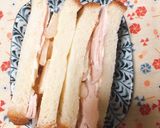 サラダチキンとらっきょうのサンドイッチ作り方4写真