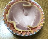 お弁当や朝食に！レンジdeハムエッグ作り方2写真