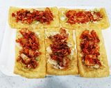 キムチチーズ油揚げピザ☆ダイエットにも♪作り方2写真