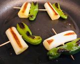 ＊ししとうとネギの蒸し焼き＊作り方2写真